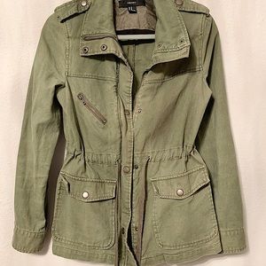 Olive Zip Up Jacket